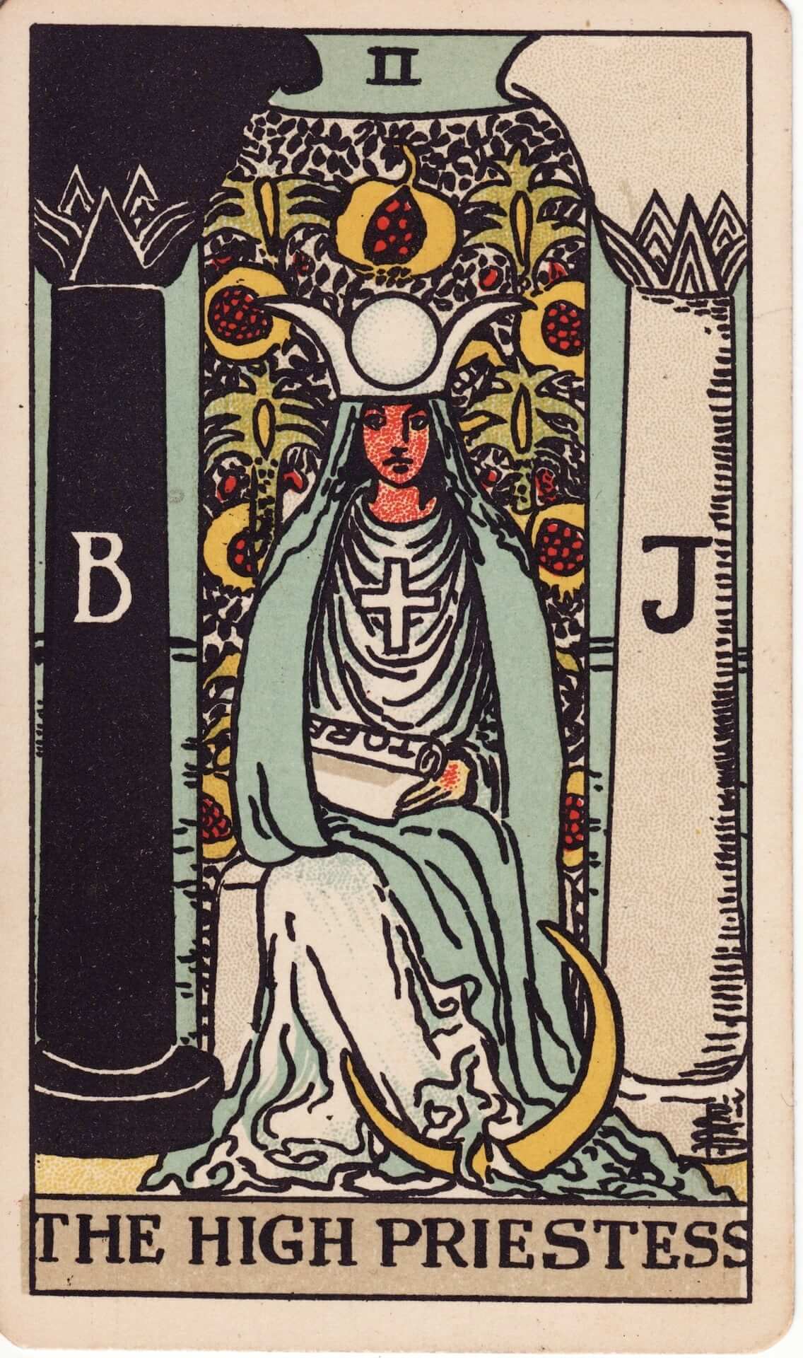 The High Priestess tarot card