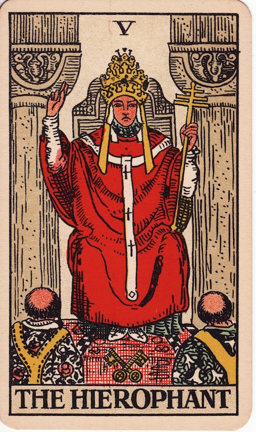 The Hierophant tarot card