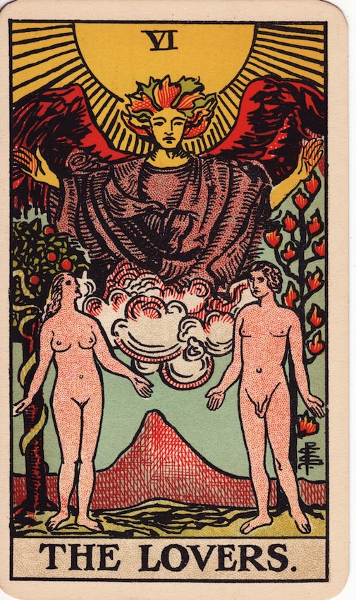 The Lovers tarot card