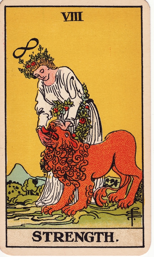 Strength tarot card