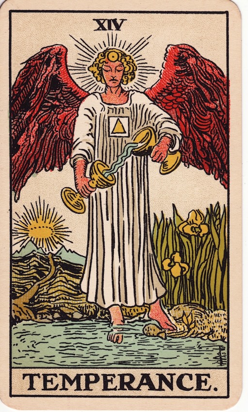 Temperance tarot card